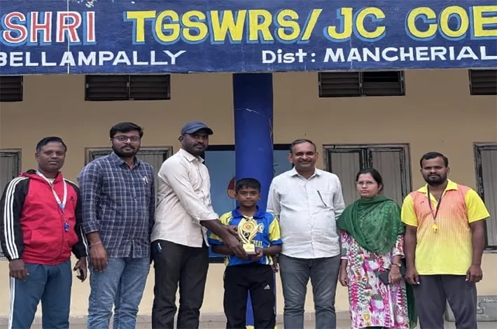 జాతీయ సాఫ్ట్ బాల్ పోటీలకు సీఓఈ విద్యార్థి రిషి ఎంపిక