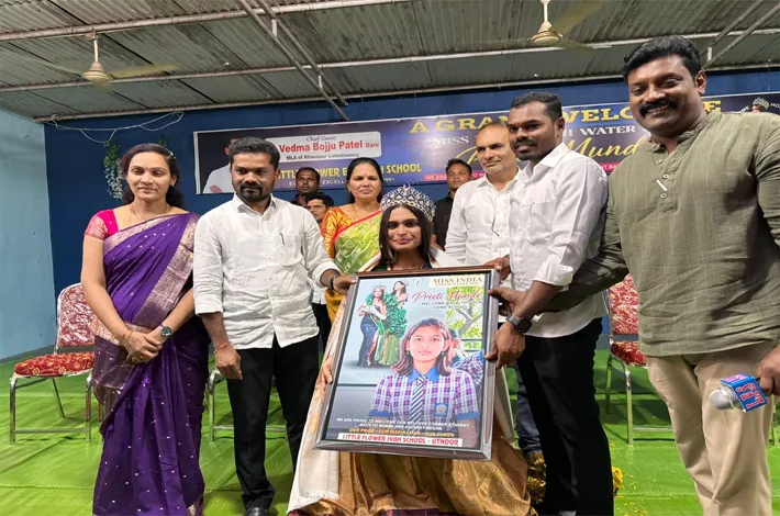 ప్రీతి ముండేను సన్మానించిన ఎమ్మెల్యే
