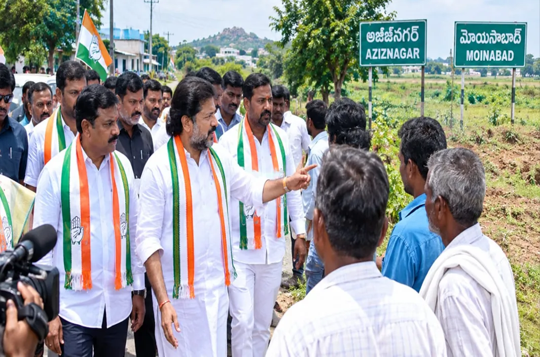 బీఆర్ఎస్ నేతల భూములపై కాంగ్రెస్ దండయాత్ర