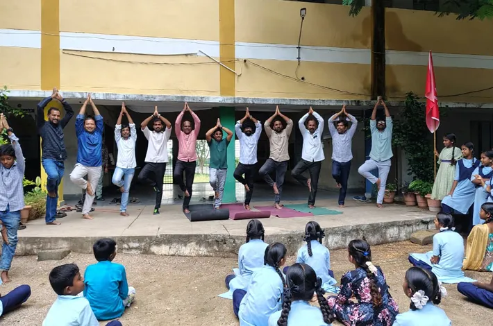 బోయిన్పల్లి మోడల్ స్కూల్లో నో బ్యాగ్ డే 
