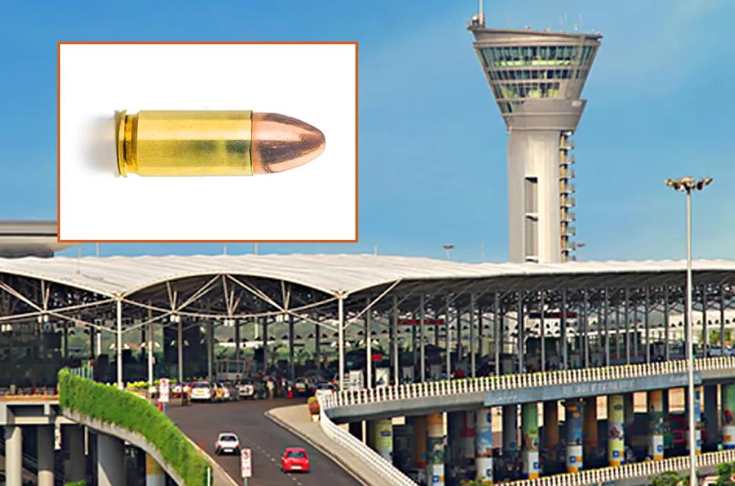 ఎయిర్‌పోర్టులో బుల్లెట్ కలకలం
