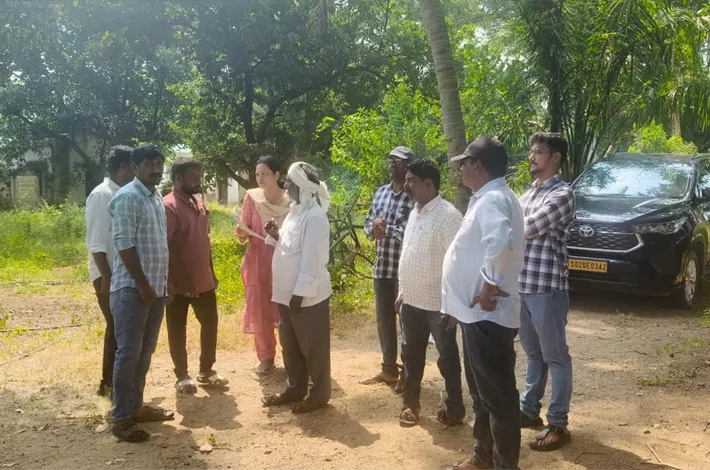 మాల్తుమ్మెద హార్టికల్చర్ భూమి లీజ్ నిమిత్తం పరిశీలన