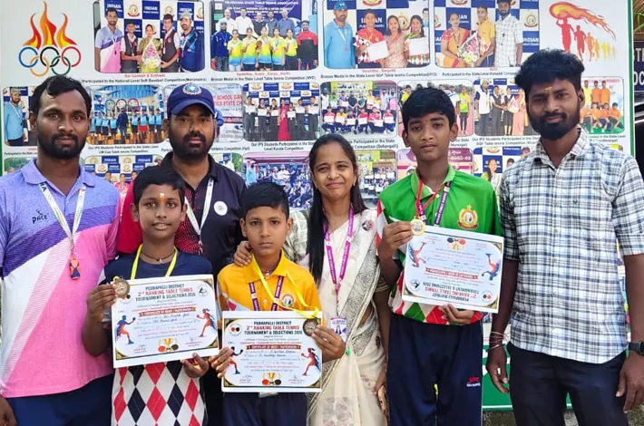 రాష్ట్రస్థాయి టేబుల్‌ టెన్నిస్‌ పోటీలకు ఐపీఎస్‌ విద్యార్థులు