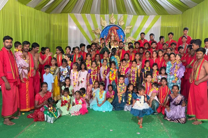 తాడువాయిలో  ఘనంగా కన్య పూజలు