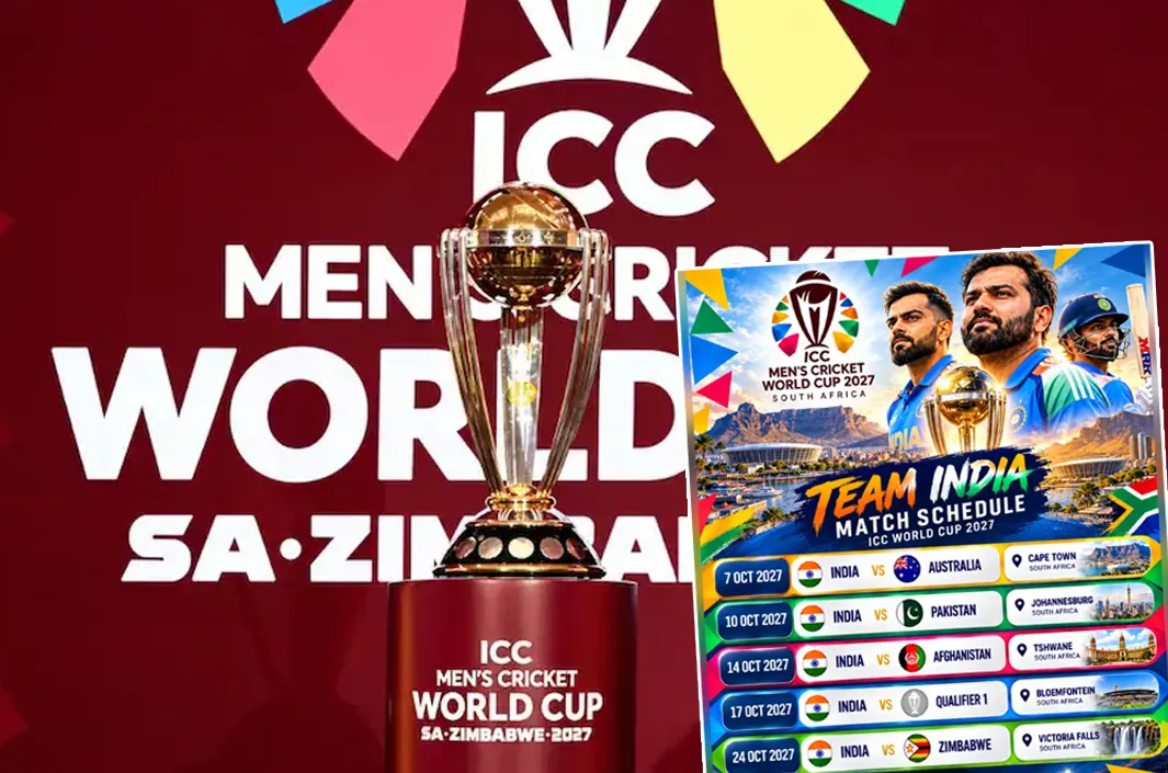 World Cup 2027: టీమిండియా మ్యాచ్‌ల పూర్తి షెడ్యూల్