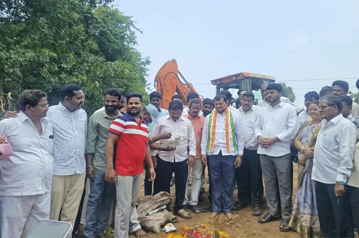 డైవర్షన్ రహదారి పనుల ప్రారంభం..