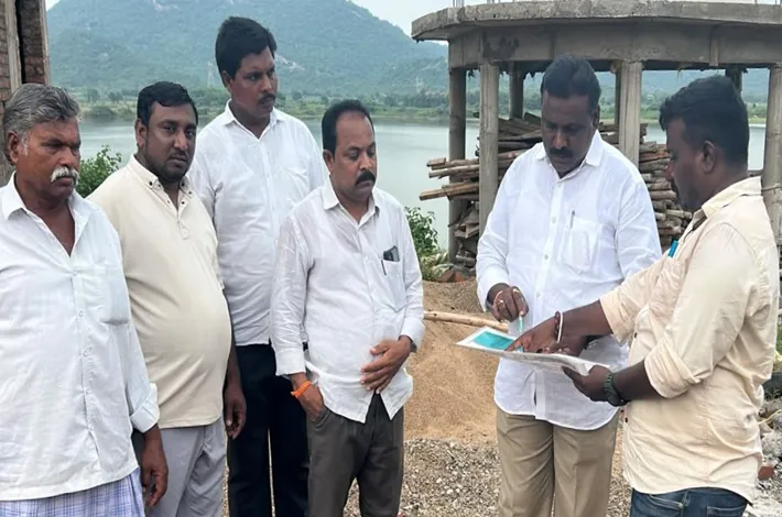 మామునూరు పేట చెరువు టూరిజం పనుల పరిశీలన