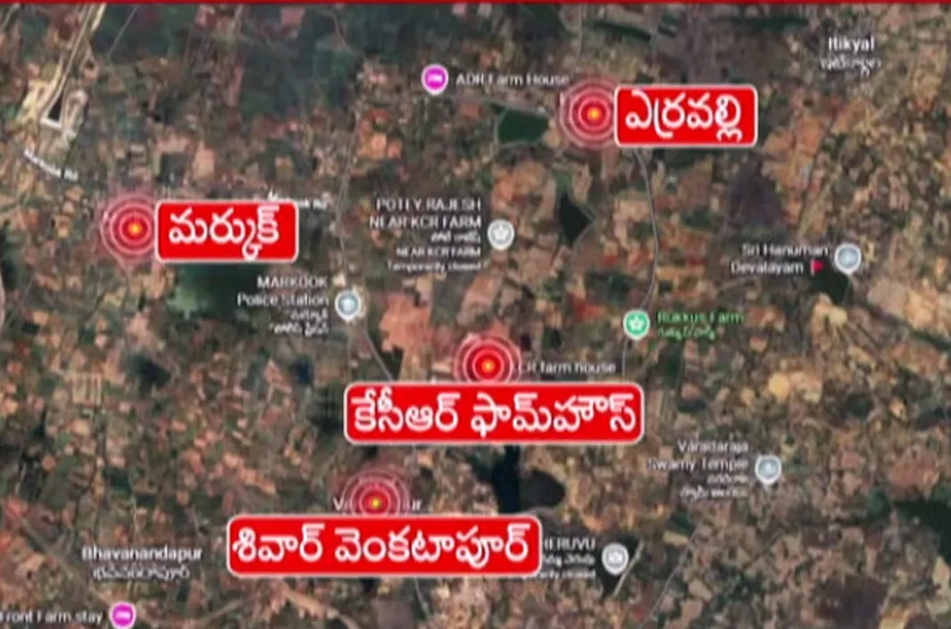 ఎర్రవల్లిలో మూడో రోజూ భూ సర్వే