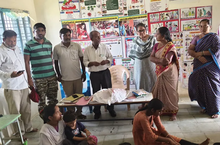 వీబీజీ రాంజీ  పనులను పరిశీలించిన ఎంపీడీవో