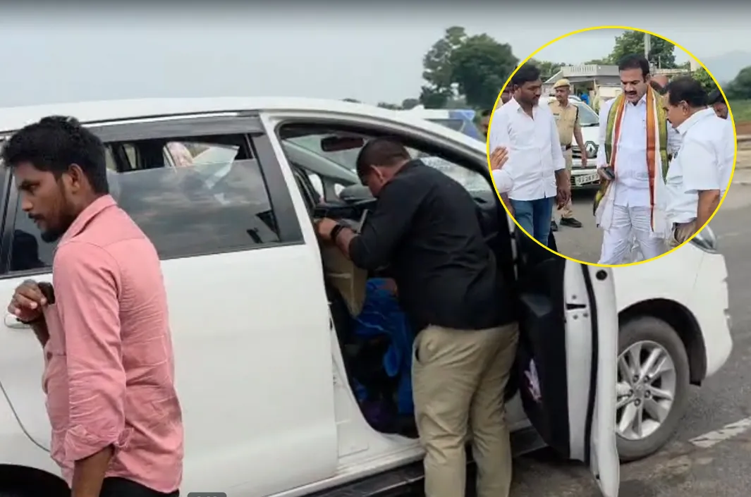 ప్రభుత్వ విప్ వాహనంలో పేలిన పవర్ బ్యాంక్ 