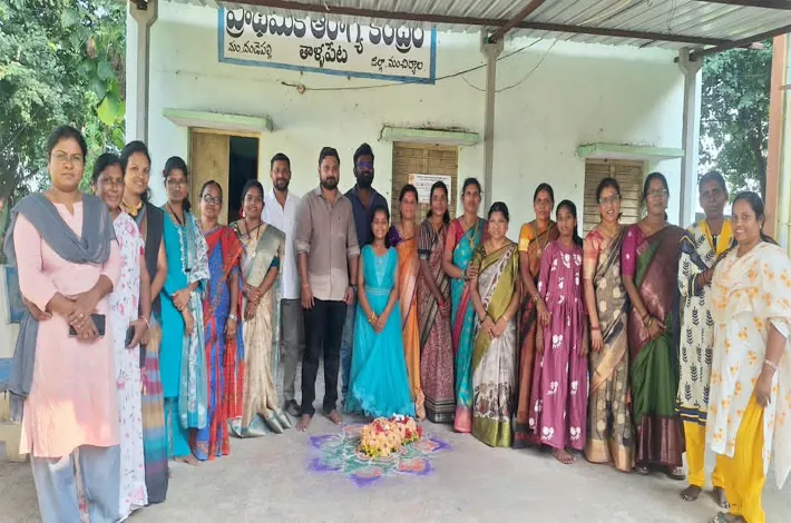 తాళ్లపేట పీహెచ్సీలో బతుకమ్మ సంబరాలు