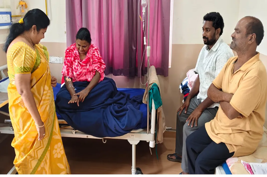 ఉషాను పరామర్శించిన ఎమ్మెల్యే రాగమయి 