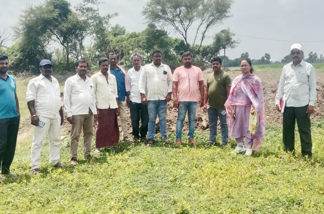 చందుపట్ల ఊర చెరువులో అక్రమ ఆక్రమణలకు చెక్