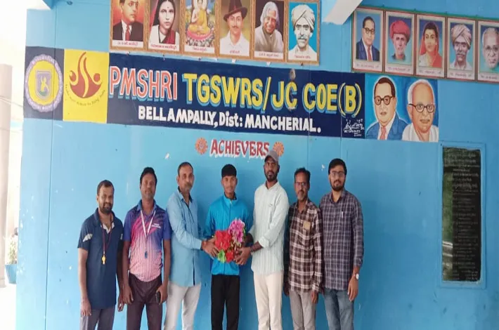 రాష్ట్రస్థాయి పోటీలకు ఎంపికైన సీఓఈ విద్యార్థి వినయ్ 