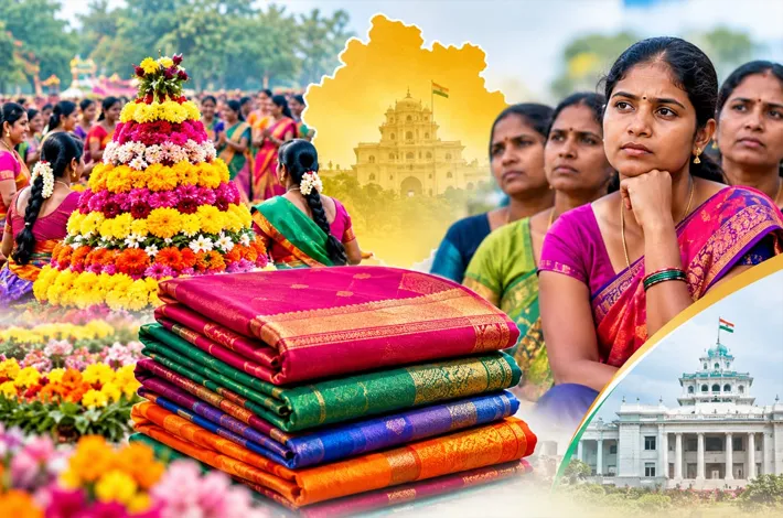 బతుకమ్మ సంబరాలు సరే.. చీరల సంగతేంటి?