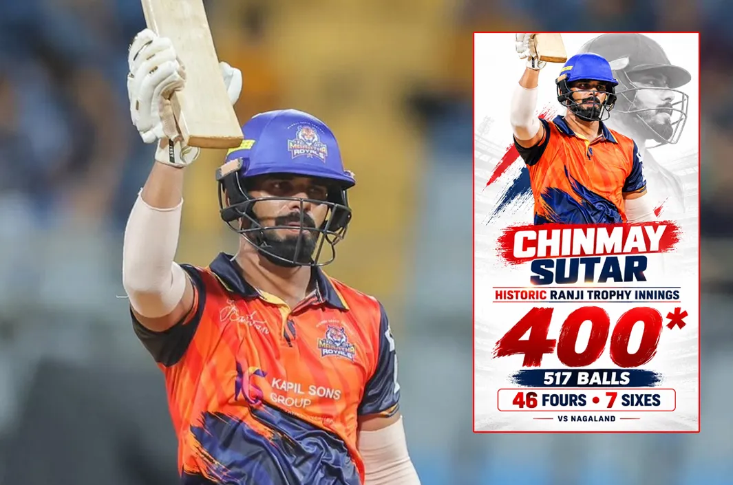 ఒక్కడే @400.. రంజీ ట్రోఫీలో చిన్మయ్ చరిత్ర
