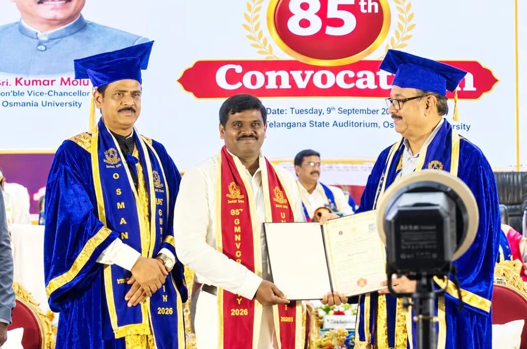 గట్టు రమేష్ గౌడ్ కు మెడికల్ ఫిజిక్స్ లో పిహెచ్డి