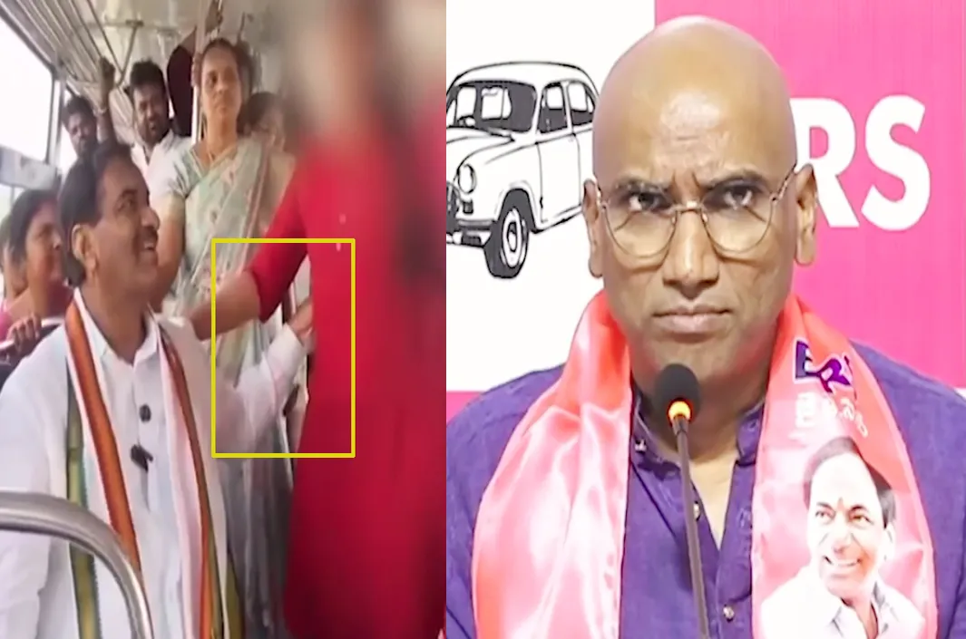 బస్సు వీడియోపై రాజకీయ దుమారం.. చర్యలకు డిమాండ్