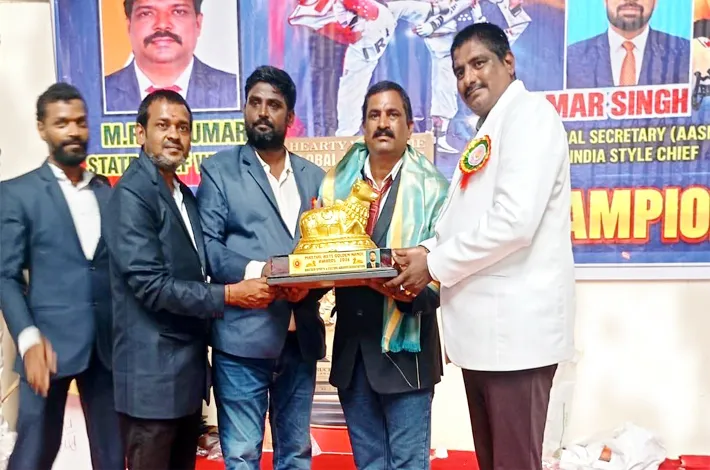 కరాటేలో ఖానాపూర్ వాసికి నంది అవార్డు