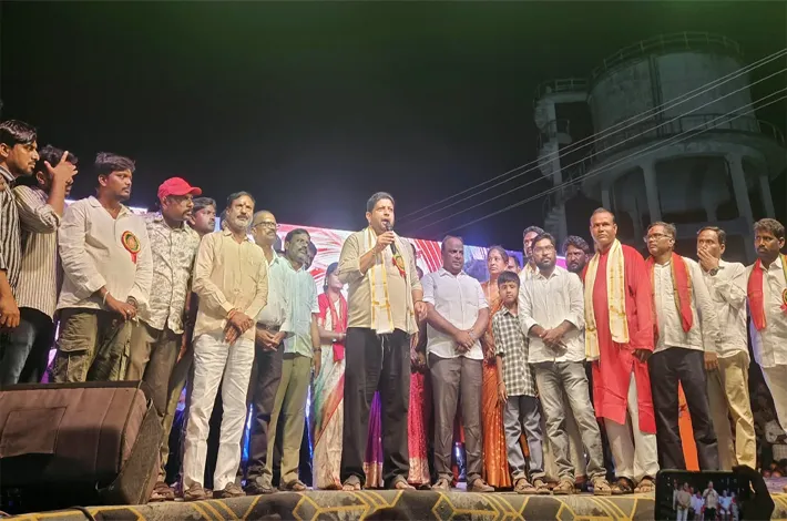 రావణ దహన వేడుకల్లో పాల్గొన్న దుద్దిళ్ల శ్రీను బాబు