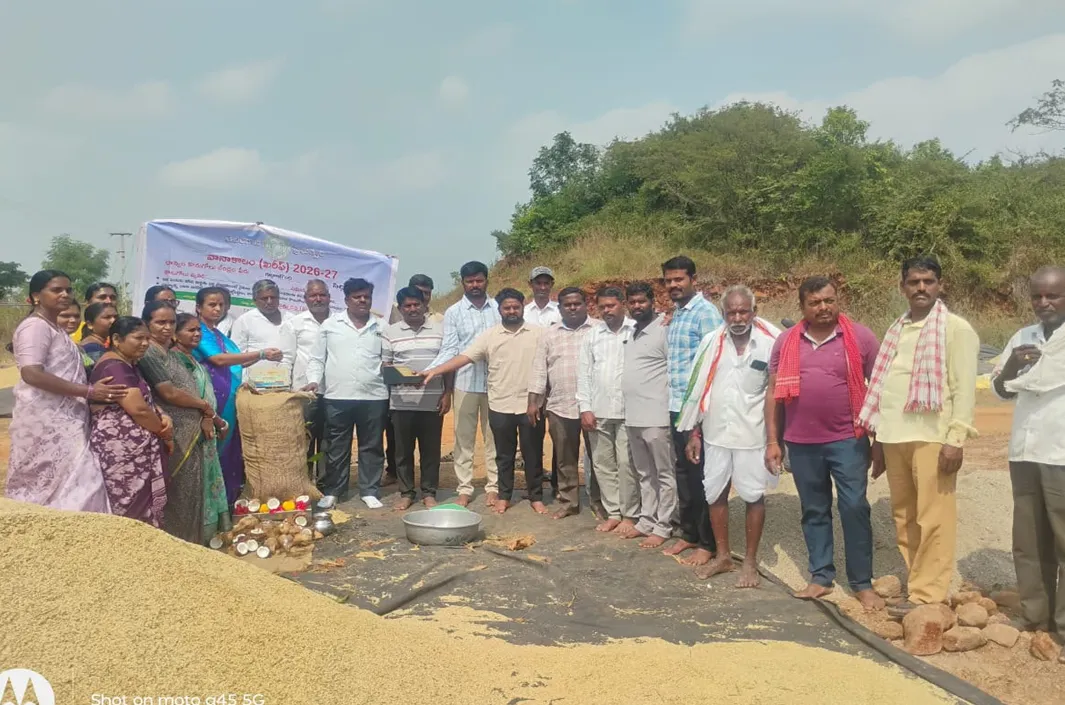 గుర్రాలగొందిలో ధాన్యం కొనుగోళ్లు షురూ!