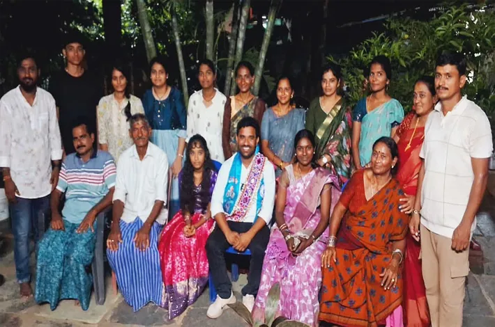 బ్లూ ఇండియా పార్టీ ఫౌండర్ లింగన్న ఆత్మీయ పర్యటన