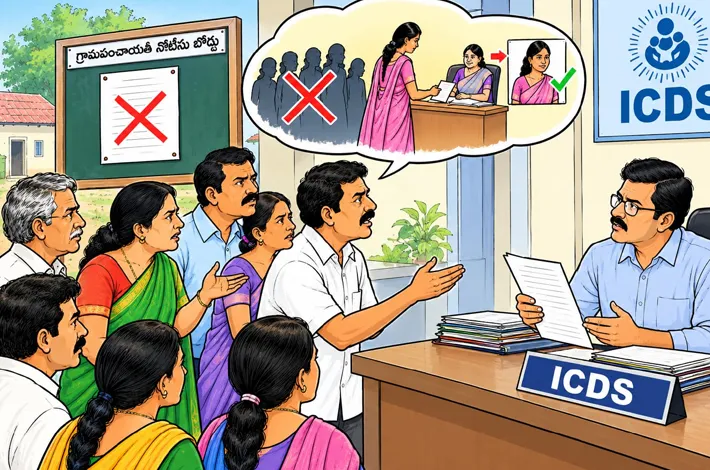 ఆయా పోస్ట్‎పై రగడ...విచారణకు డిమాండ్