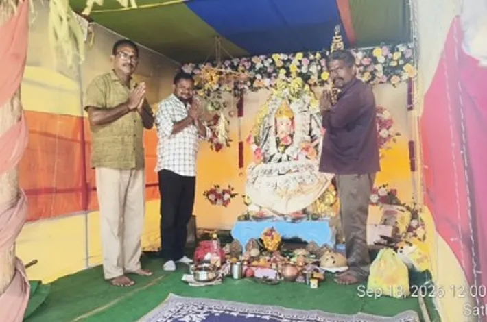 వినాయకుడిని దర్శించుకున్న ఆర్టీఐ యాక్టివిస్ట్ సొసైటీ నాయకులు