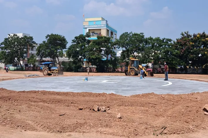 సీఎం సభకు హెలిప్యాడ్‌ రెడీ