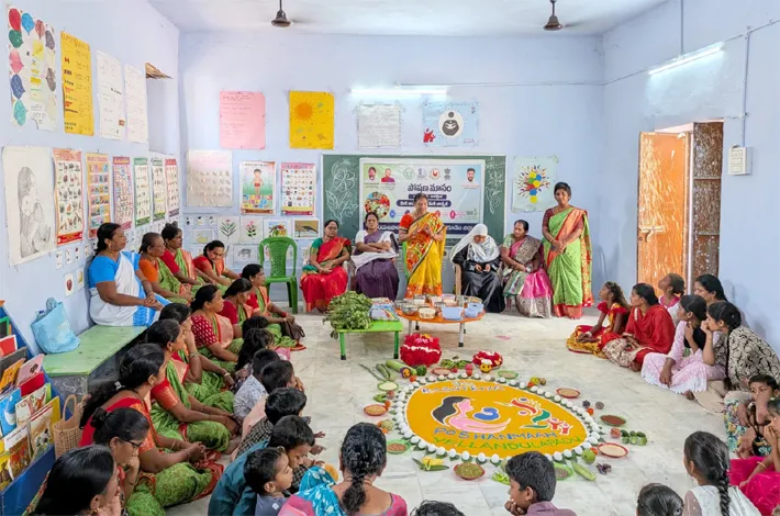 ఇల్లెందులపాడు సెక్టార్‌లో ఘనంగా పోషణ మాసం ముగింపు వేడుకలు