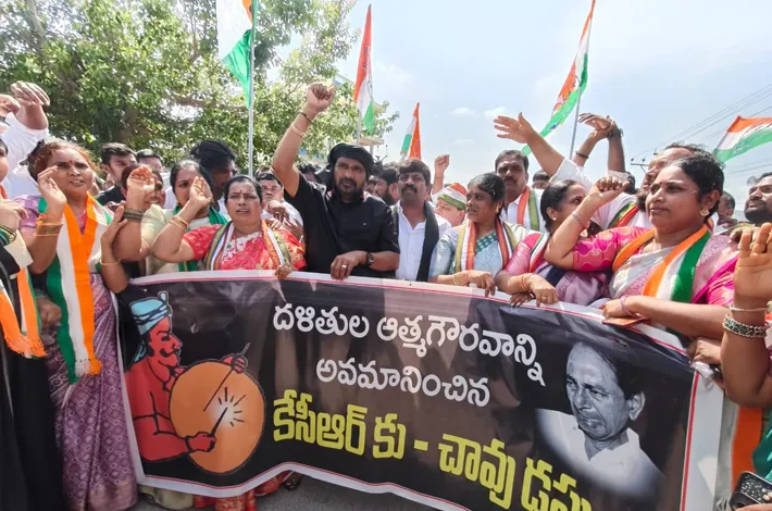 స్పీకర్‌పై అనుచిత వ్యాఖ్యలు.. భగ్గుమన్న కాంగ్రెస్ శ్రేణులు