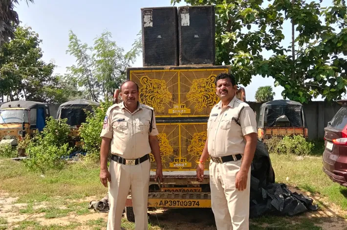 పెదవీడులో డీజే సీజ్..కేసు నమోదు