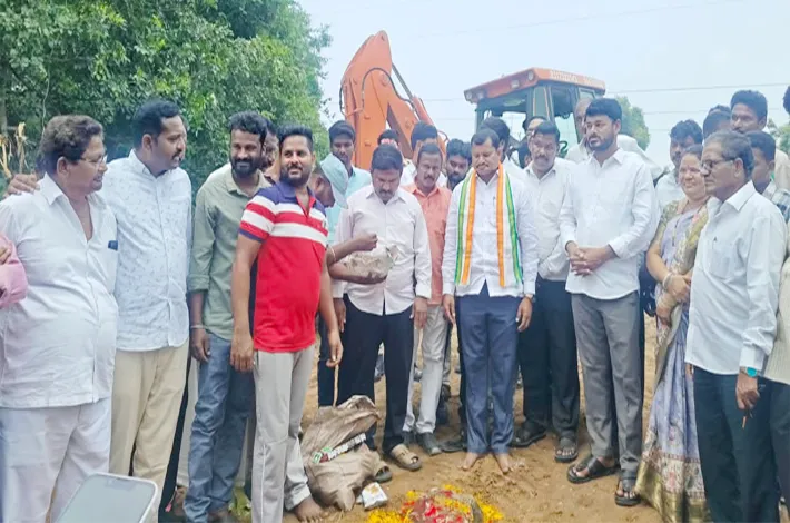 డైవర్షన్ రహదారి పనులు ప్రారంభం