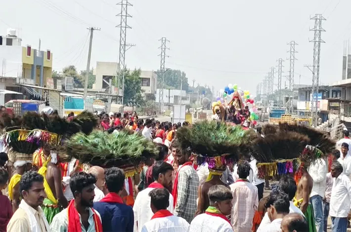 బేలలో ఘనంగా అమ్మవారి ఆగమనం