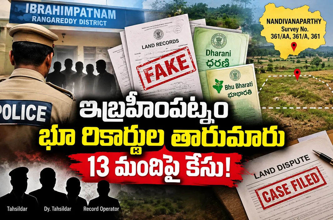 తహసీల్దార్ సహా 13 మందిపై కేసు!