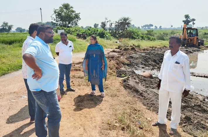 సద్దుల బతుకమ్మ ఏర్పాట్లను పరిశీలించిన చైర్‌పర్సన్
