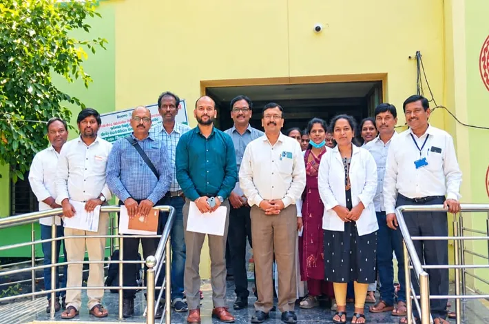 పీహెచ్‌సీని తనిఖీ చేసిన NACO, TG SACS బృందం