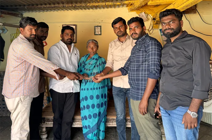 గీత కార్మికుడి కుటుంబానికి టీజీవైఎస్ అండ