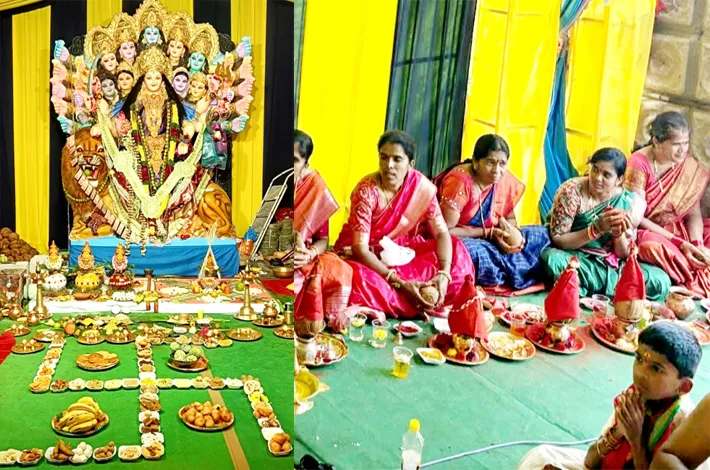 బోధన్‌లో కన్నుల పండువగా కుంకుమార్చన