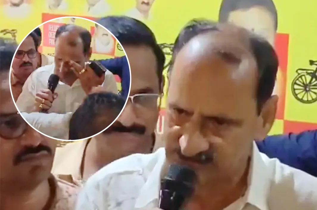 కన్నీళ్లు పెట్టుకున్న టీడీపీ నేత!