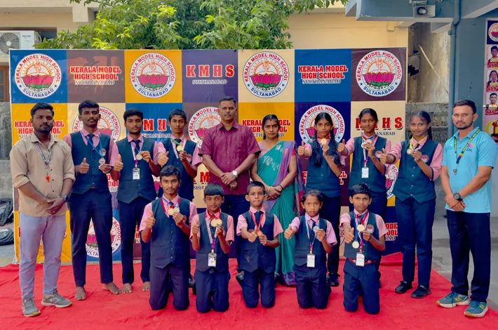 అథ్లెటిక్స్ మీట్ లో పతకాలు సాధించిన విద్యార్థులు... 