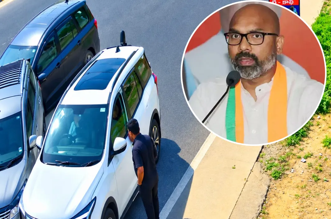 నిజామాబాద్ ఎంపీ అర్వింద్ కారుకు ప్రమాదం