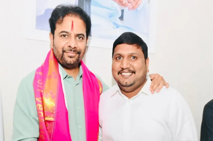 కేటీఆర్ ను కలిసి దసరా శుభాకాంక్షలు తెలిపిన చైతన్య కిరణ్