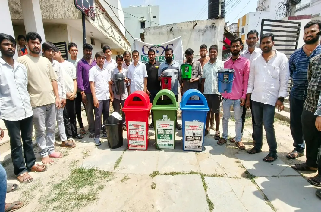 గండిపేటలో ‘నో బిన్‌ – నో ట్రేడ్‌’పై అవగాహన