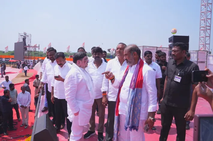 సీఎం సభకు పకడ్బందీ ఏర్పాట్లు