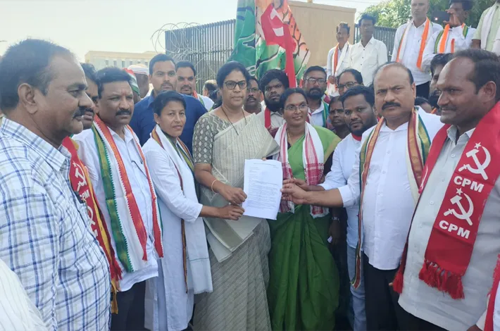 ఇండియా కూటమి ఆధ్వర్యంలో భారీ ర్యాలీ