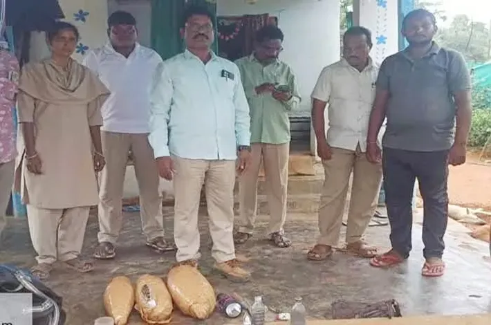 మూడు ప్యాకెట్లలో గంజాయి లభ్యం