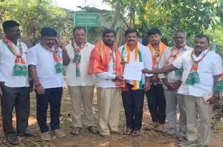కాంగ్రెస్ పార్టీ గ్రామ కమిటీ అధ్యక్షుడిగా జిన్న స్వామి ఎన్నిక