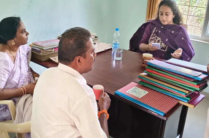 రామచంద్రాపురంలో డీపీఓ తనిఖీలు