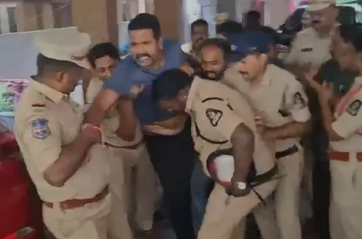 బీఆర్ఎస్ నేత మన్నె క్రిశాంక్ అరెస్ట్
